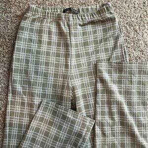 Sage checkered bell bottoms from blue blush